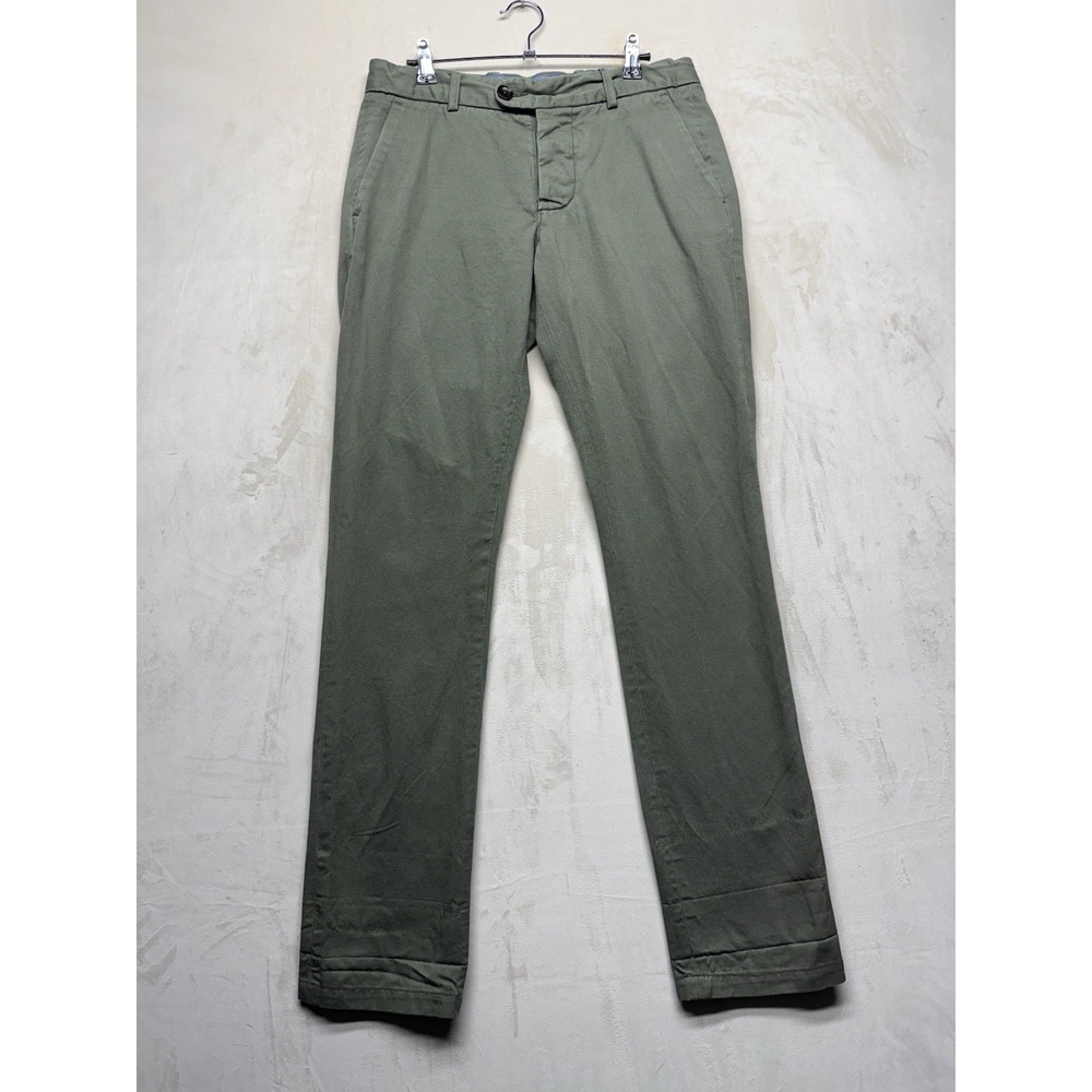 Gustin #10 Japan Eucalyptus Chino Mens 31x32 Green Cotton Twill Slim Pants USA